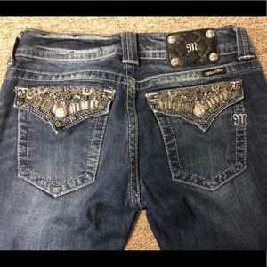 Miss Me Bling Boot Cut Jeans 28